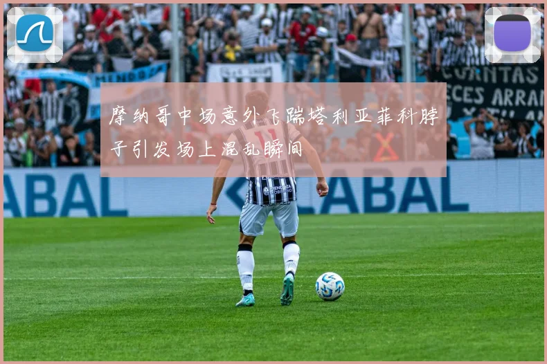 摩纳哥中场意外飞踹塔利亚菲科脖子引发场上混乱瞬间